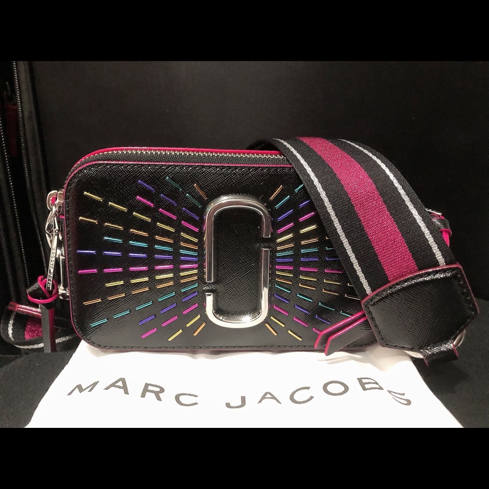 Snapshot Confetti Leather Camera Bag